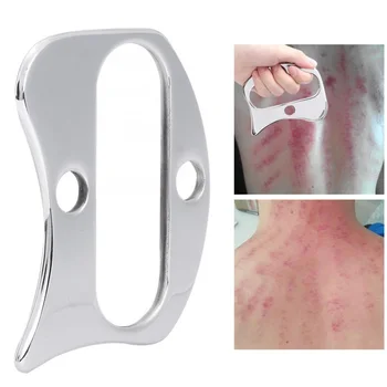 

Scraper massager Stainless Steel Scraping Board Body Scrapper Plate for Release Pain Relief Guasha Tools Body Massage Tools T11