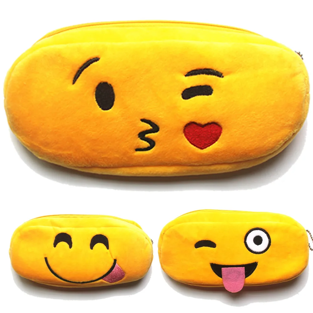 

1pcs Throw Someone Kiss Plush PencilsBags Kawaii Girl Pencil Case Durable Large Capacity School Supplies Stationery High Quality