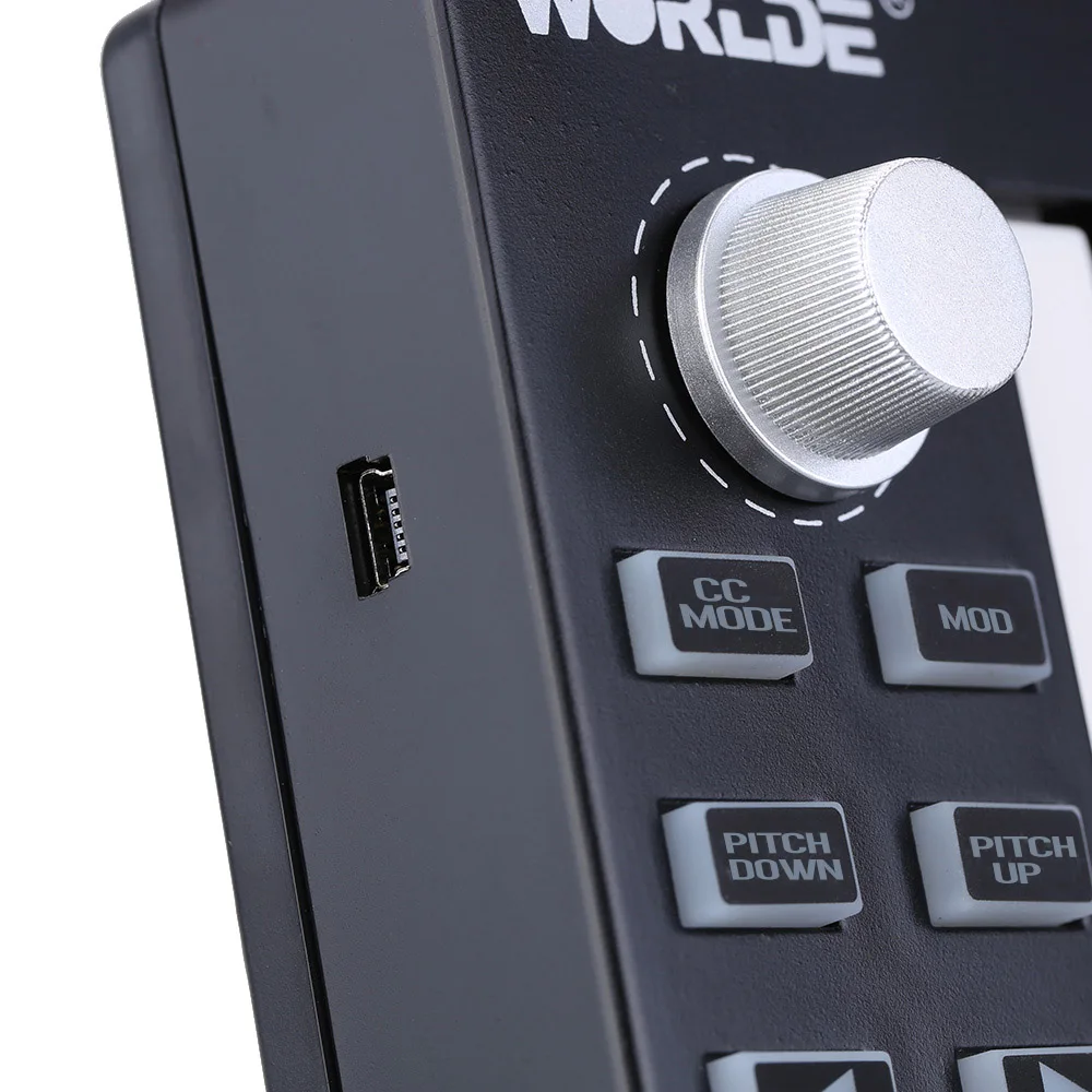 Worlde Easykey.25 MIDI клавиатура мини контроллер с 25 клавишами USB электронная для