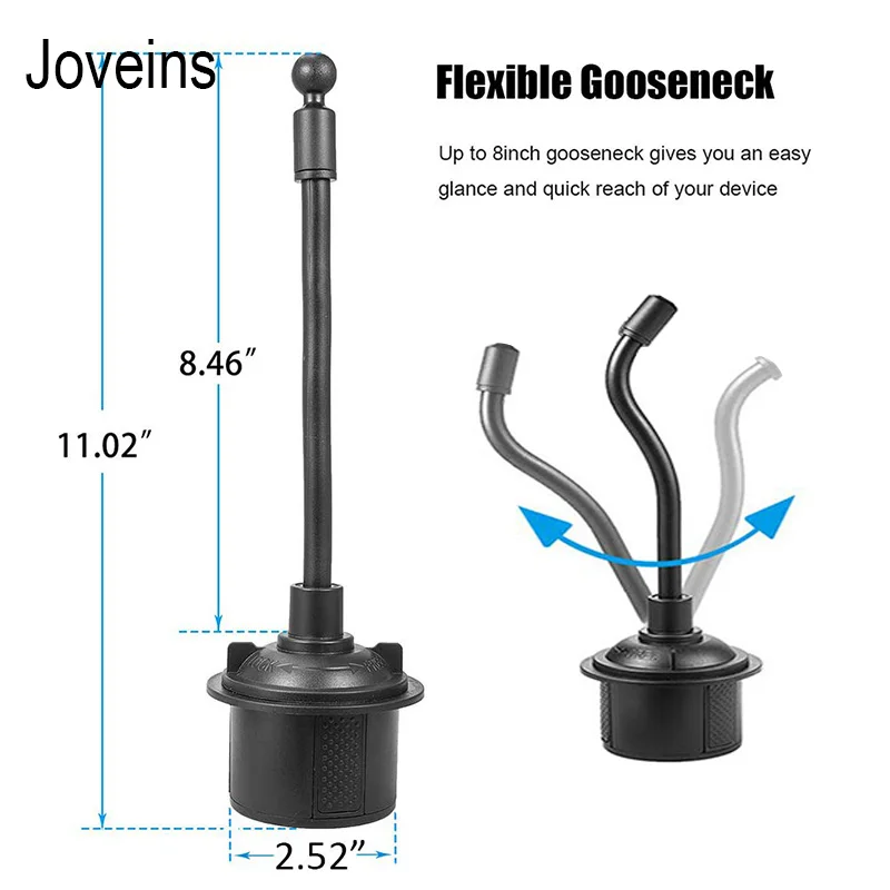 Jowins регулируемый держатель для телефона чашки для автомобиля Универсальный изогнутый переносной подстаканник Автомобильный держатель для iPhone X samsung huawei