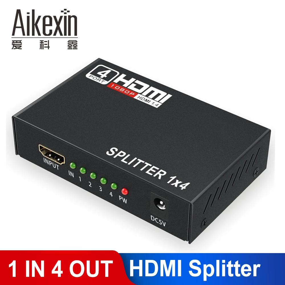 HDMI сплиттер 1X2/1X4/1X8 Ultra HD 4K Full HD 1080P сплиттер HDMI 1 в 2/4/8 выход видео сплиттер для DVD HD tv PS3 Xbox