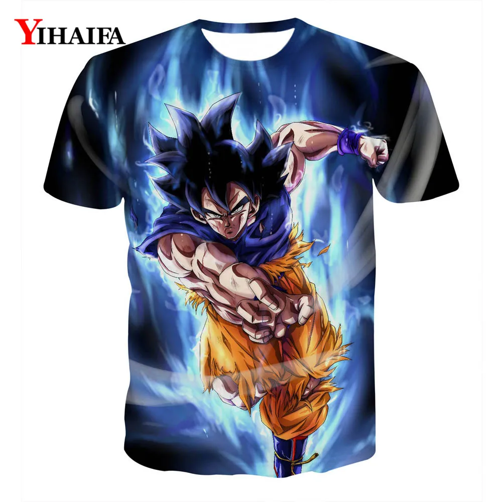 Новинка Супер Saiyan 3D футболка аниме Жемчуг дракона Z Goku летние футболки топы для