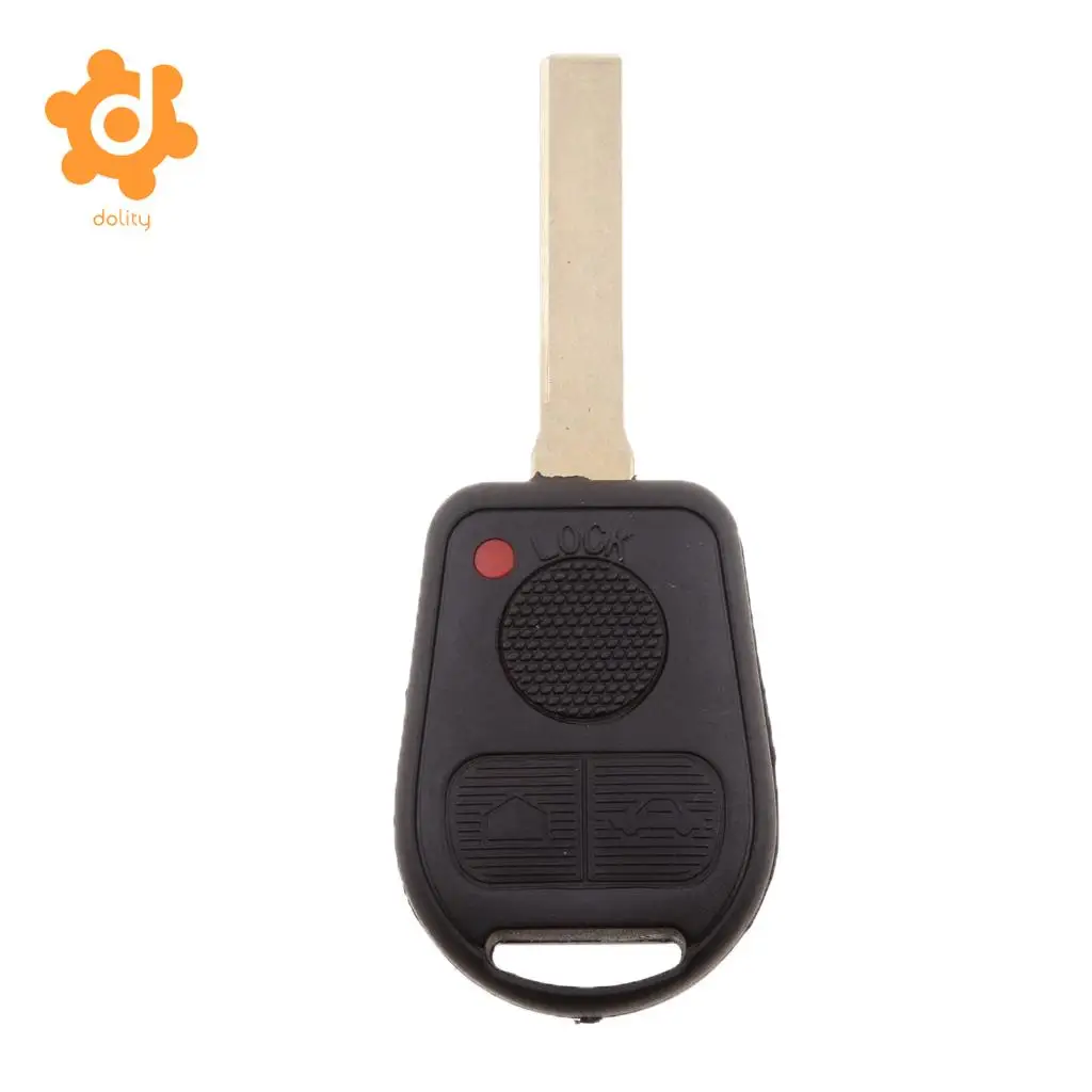 Car Remote Key Fob Case Cover and HU92 Uncut Blank Blade for BMW E38 E39 E46