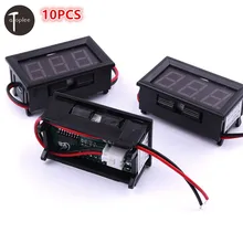 10PCS DC 4.5-30V Digital Voltage Meters LED Display Blue Digital Panel Voltage Meter Gauge Voltmeter Diagnostic Tool