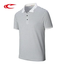 SAIQI летняя мужская повседневная полосатая рубашка поло корейские тонкие лацканы с коротким рукавом спортивные топы Удобная теннисная футболка-поло 118253