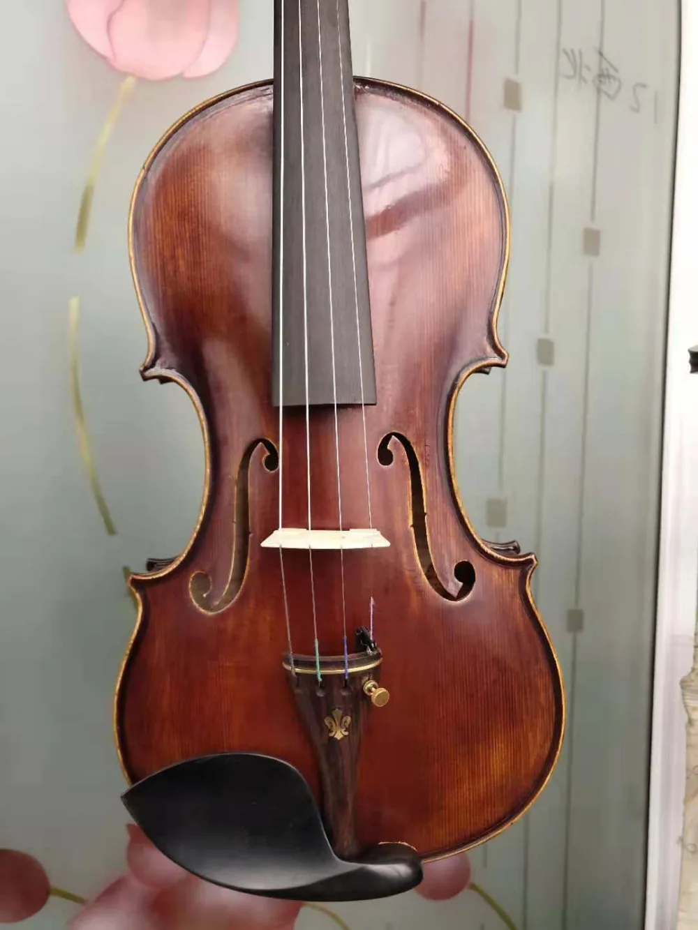 

4/4 size violin Guarneri 1742 model antique old style nice sound violin