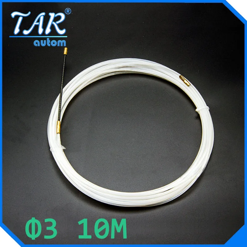 

10M Mega foot thick steel wire electrician threading device network cable wire lead device line pipe threader slot caliber 3