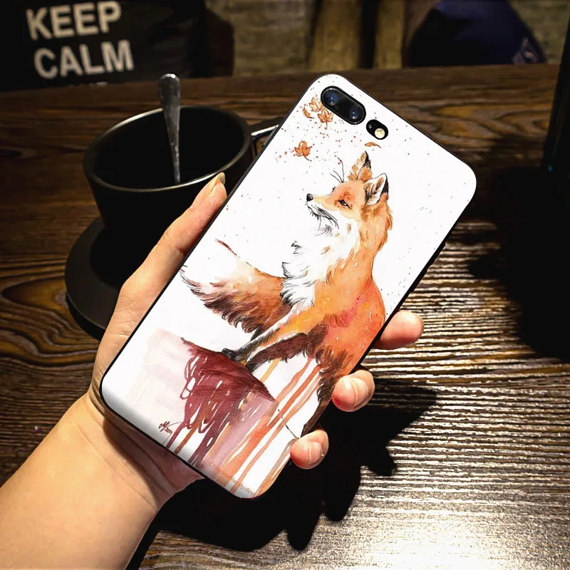 MaiYaCa лиса в лесу горячая Распродажа Модный Роскошный чехол для телефона iPhone 8 7 6 6S