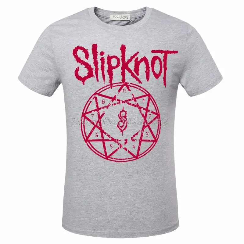 

New Hot Summer Casual T-shirt Printing Rock Punk Rock Band Slipknot T Shirts Punk Hip Hop Streetwear Tshirts Fashion