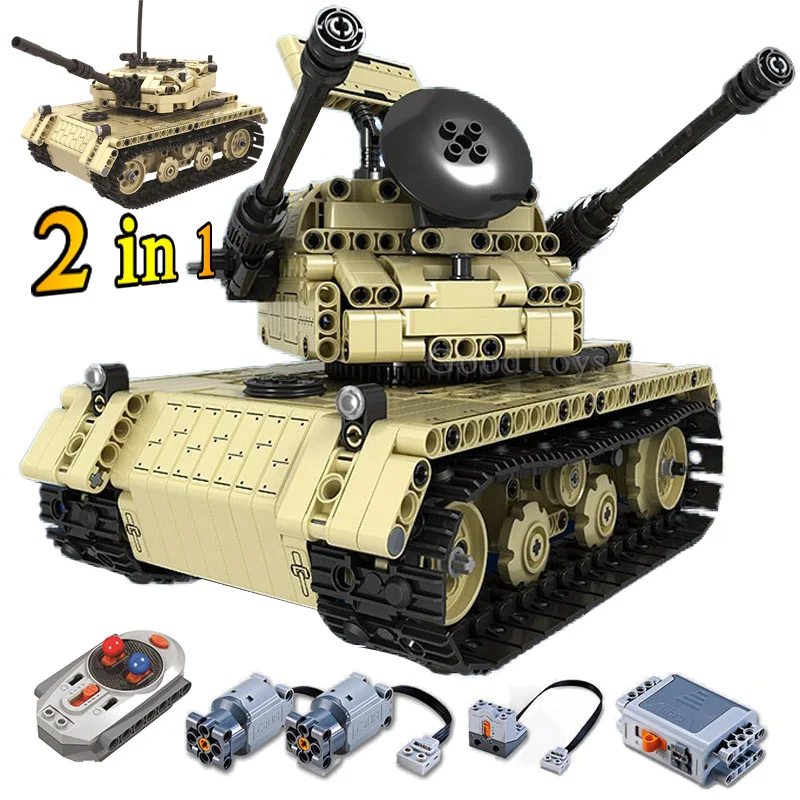 

RC Car Tank Compatible With Legoing Technic Model Building Blocks Boys Birthday Gifts Remote Controrlled Toys For Children