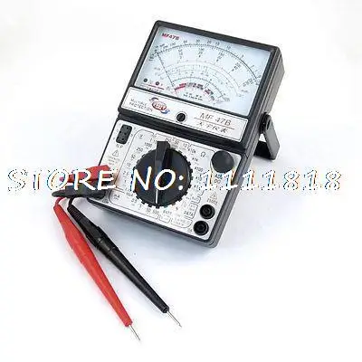 

Black AC DC Volt Amp Capacitor Ohm Electrical Multimeter w Teseing Lead