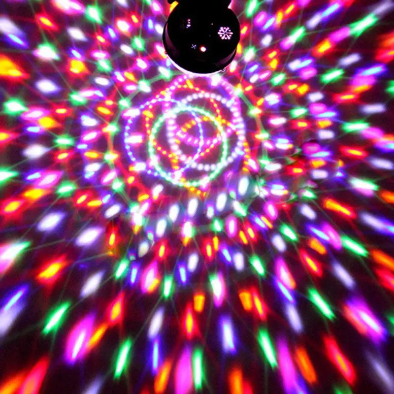 

Voice Control Holiday Laser Projector Stage Light MP3 IR Remote Digital RGB LED Crystal Magic Ball Mini Disco DJ Club Bar Light
