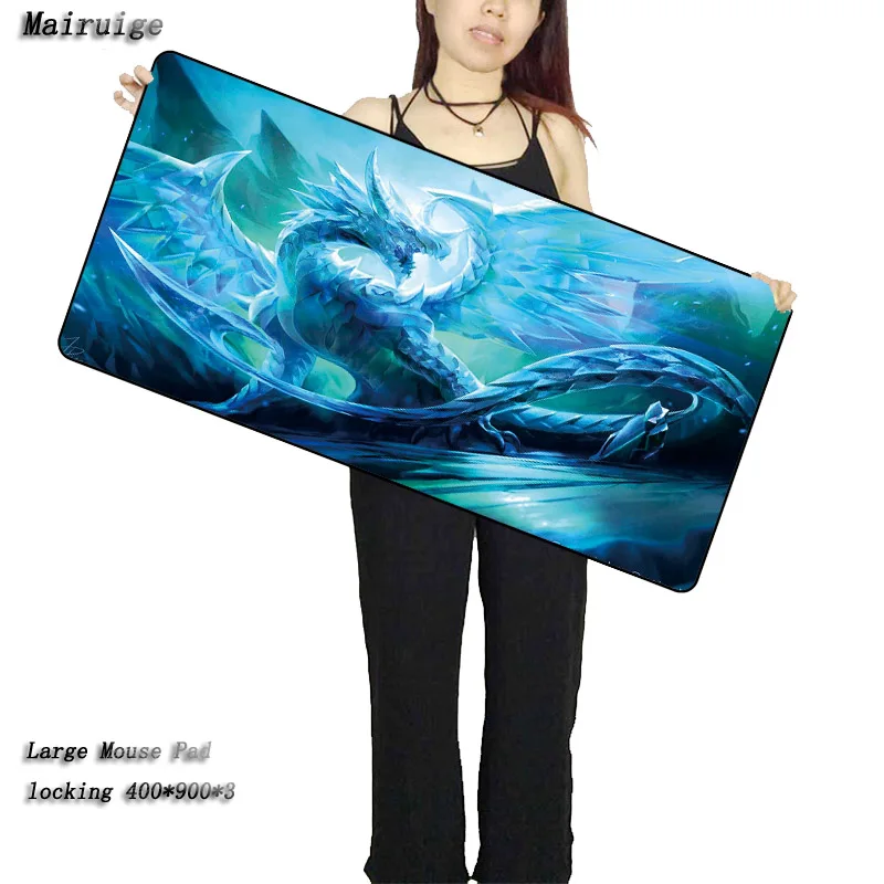 

Free Design Crystal Dragon Large Gaming Mouse Pad Locking Edge Speed Version Mouse Mat Keyboard Mat Table Mat for Dota 2 CS Go