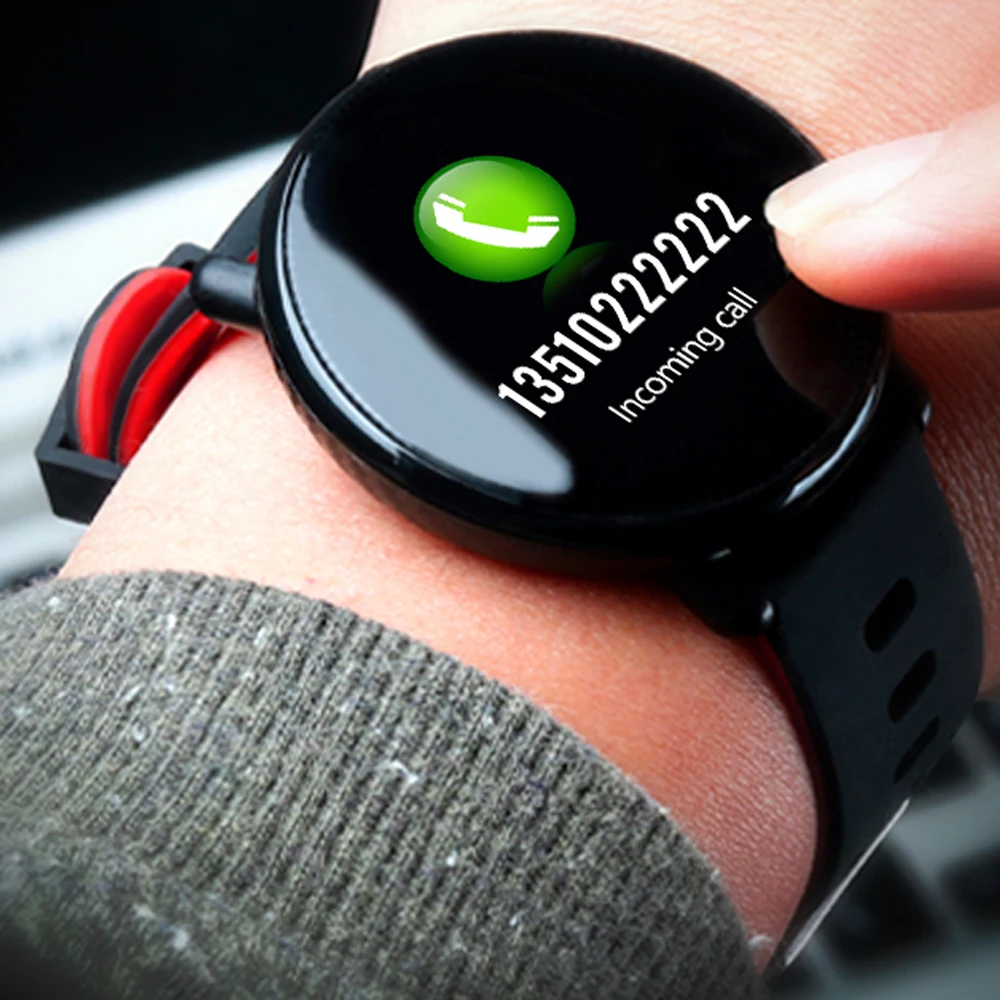 UHOOFIT K1 полностью сенсорные Смарт часы IP68 Водонепроницаемые IPS цветной экран