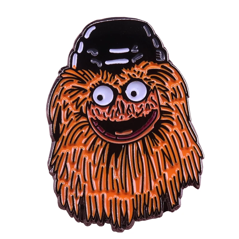 

Cute Gritty badge Philadelphia Flyers new mascot pin fun terrifying brooch cool hockey fans jewelry