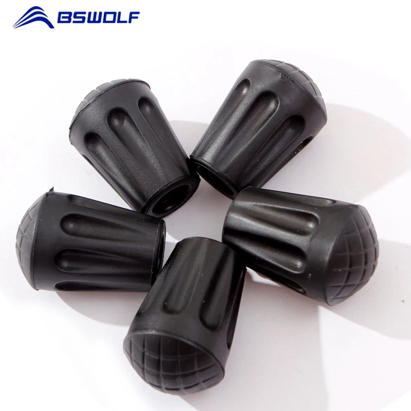 

6Pcs Walking Hiking Stick Protectors Anti-Slipping Sticks Tip Trekking Poles Replacement Rubber Tips Alpenstock Accessories