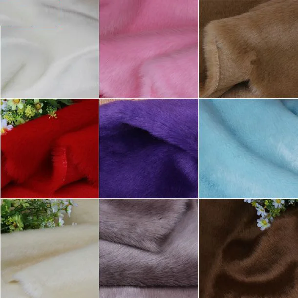 

High-grade multicolor velvet fabric,imitation animal fur, Beautiful Warm fake fur fabric for sewing, sale by meter, width 1.8M