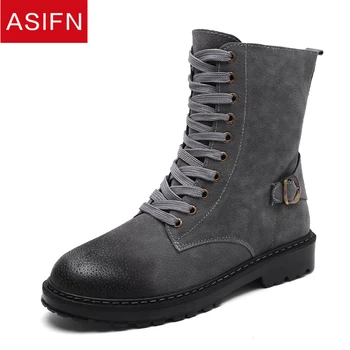 

ASIFN Winter Men Military Boots Shoes Man Combat Men's Footwear Shoes Luxury High Quality Army Tactical Work Male Chelsea New