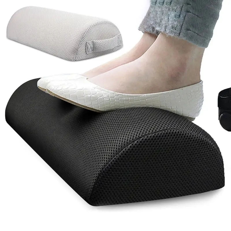 

Office Home Foot Rest Mat Footrest Relax Cushion Pad Travel Support Semi-circular Mats Gifts For Worker Student Resting