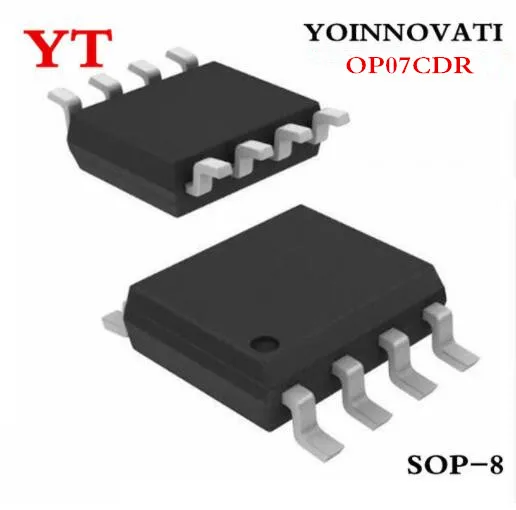 100 шт./лот OP07CDR OP07 рабочий усилитель SOP8 IC лучшего качества. | Электронные
