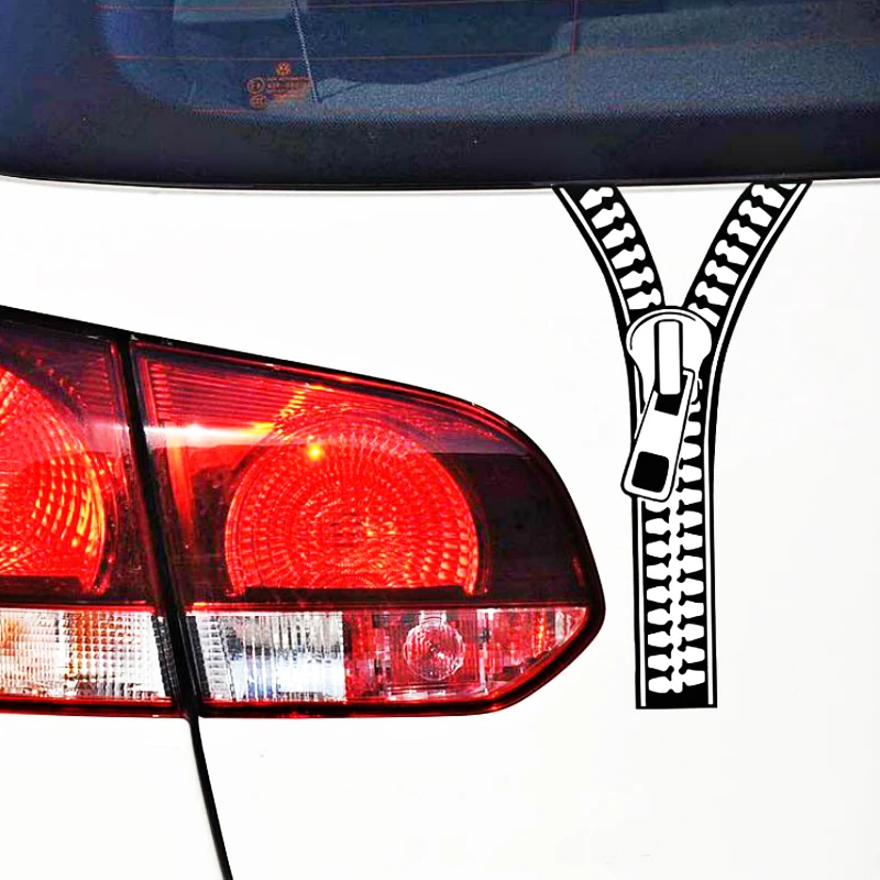 

Aliauto Creative Zipper Car Sticker Cover Scratches Decal for Toyota Proda Corolla 2014 Auris Camry Verso Hilux Tundra Mazda
