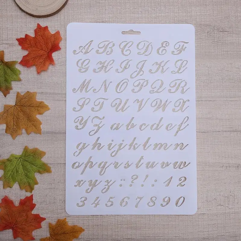 

Lettering Stencil Letter Alphabet Stencils Painting Paper Craft Number Word