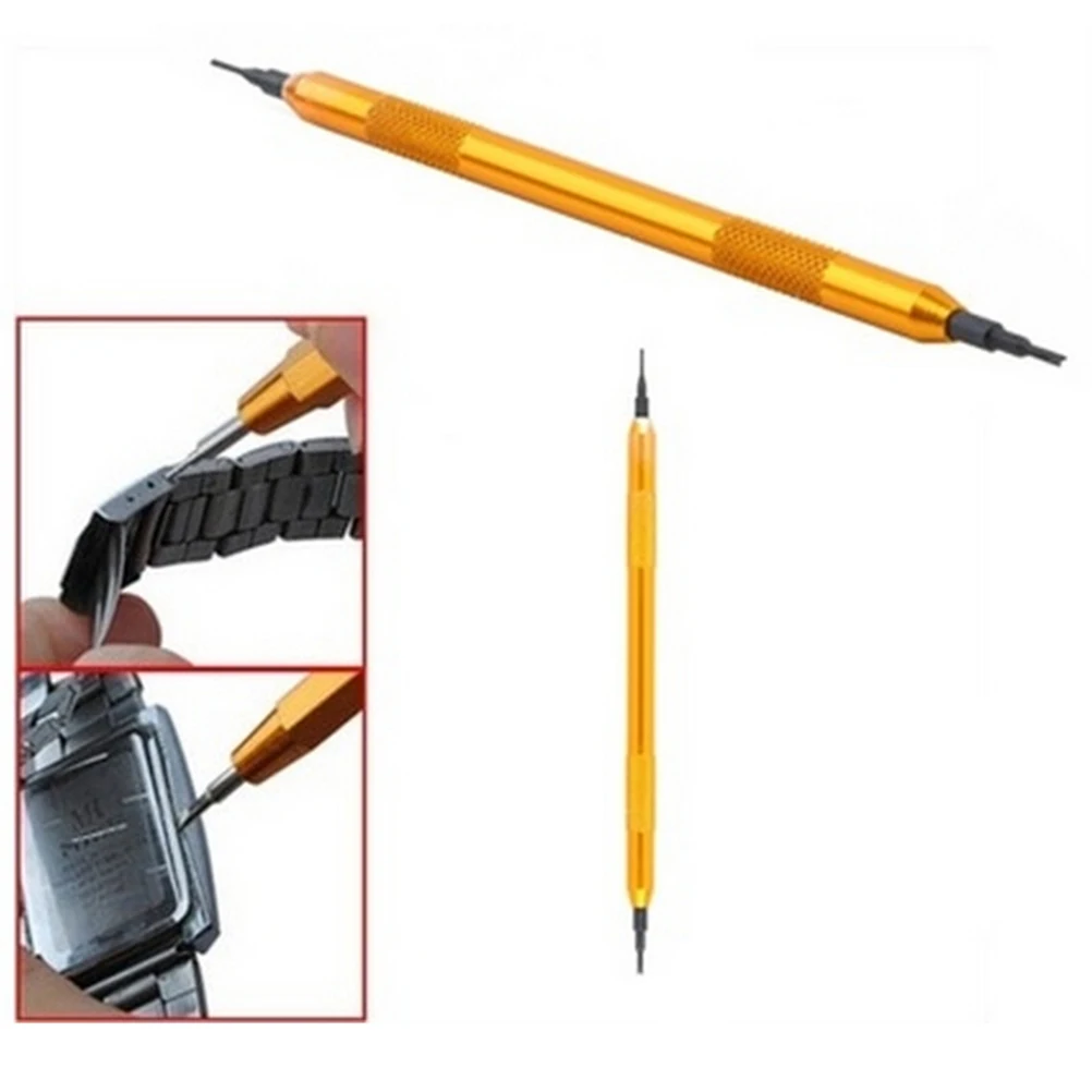 

Repair Tools Metal Silver Bracelet Multifunctional Watch Band Opener Strap Replace Spring Bar Connecting Pin Remover Tool Opener