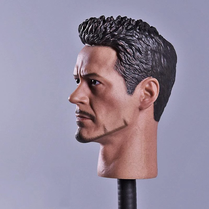 Продажа 1 6 масштабная голова Тони Старка в стиле «Civil War» для горячих игрушек