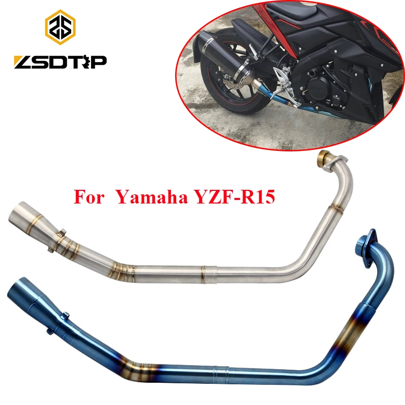 ZSDTRP For YAMAHA YZF R15 2008 2017 Motorcycle Scooter Exhaust Middle ...