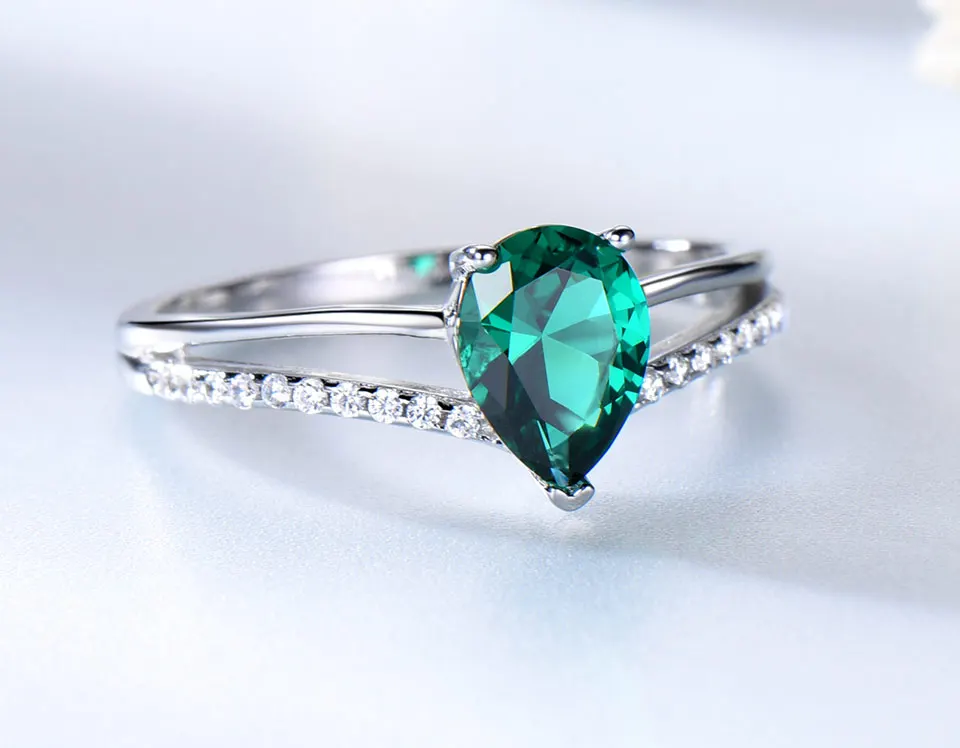 925 sterling silver emerald ring for women (4)