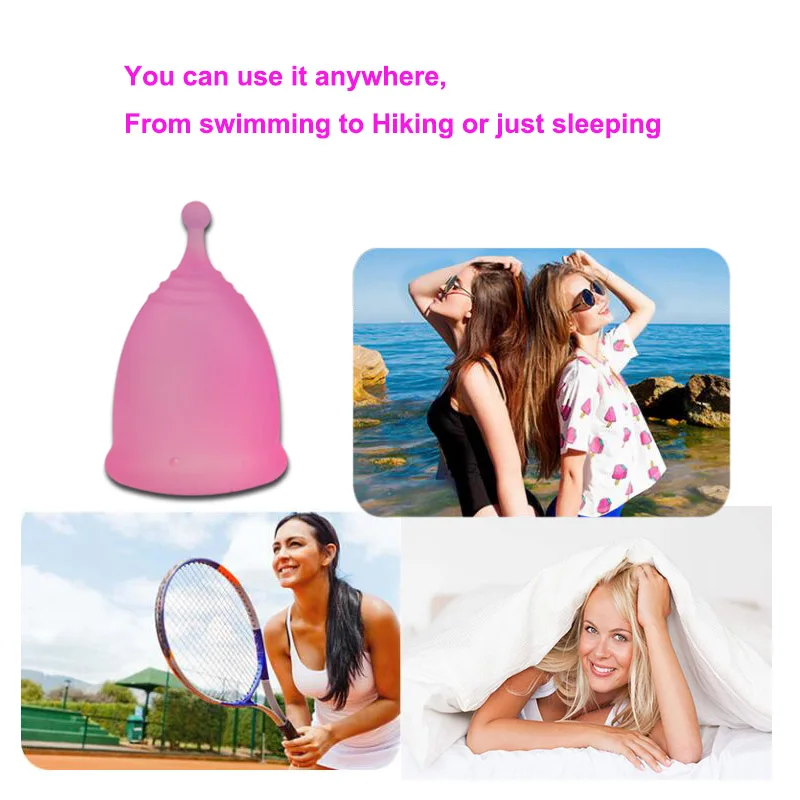 1 Pcs Medical Grade Mestrual Cup Hygiener Period For Women Mestrual Hygiene Feminine Period Coppetta Reusable Lady Silicone Cup