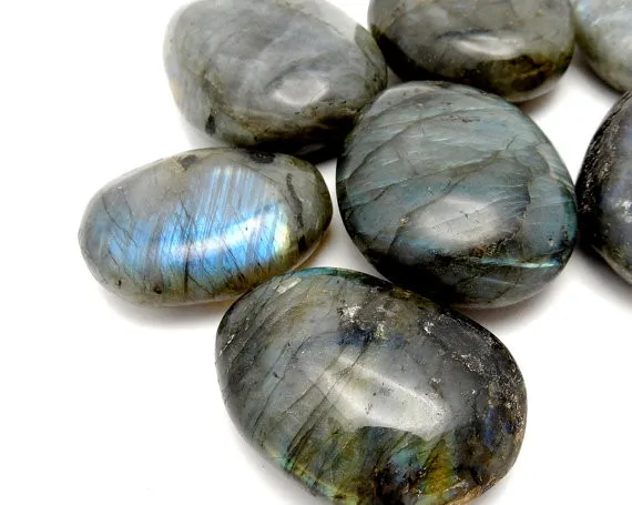 Labradorite Palm Stone Slab - Chakra Stone - Wire Wrapping - Reiki - Crystal s