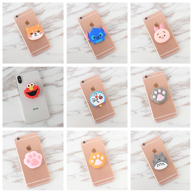 

Cartoon Phone Holder Expanding Stand and Grip Phone Holder flexible Finger base Cellphone Stand socket for Smartphone tablet