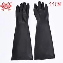 55 см латексные защитные перчатки кислота и щелочь маслостойкие защитные перчатки рабочие износостойкие водонепроницаемые рабочие перчатки