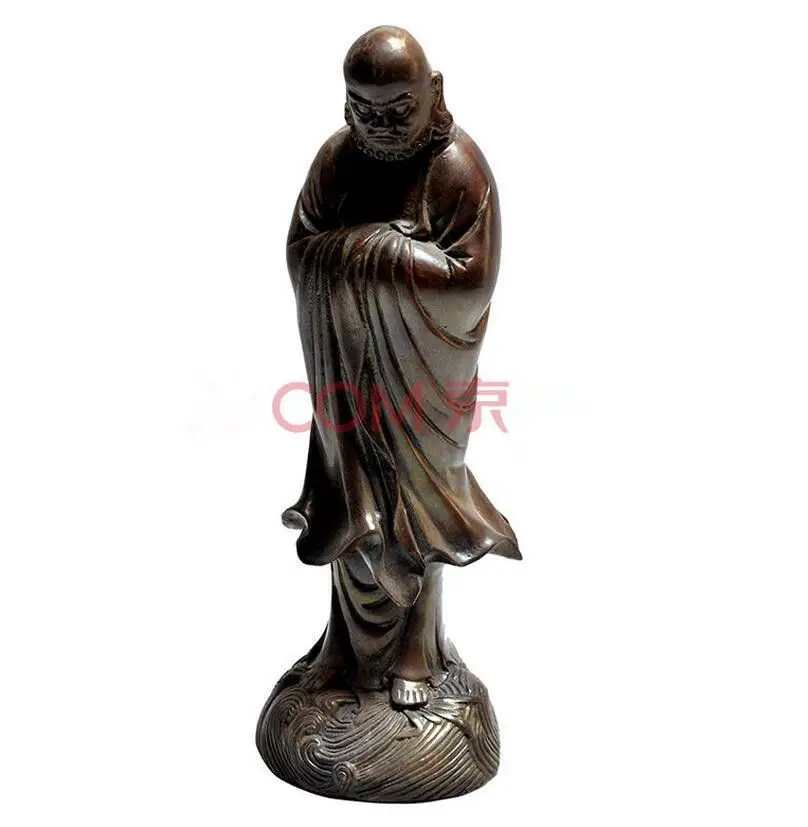 

Chinese Buddhism Temple Bronze Rohan Damo Bodhidharma Dharma Buddha Statue