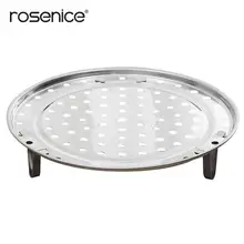 Трехногая круглая Пароварка из нержавеющей стали, стойка для приготовления пищи на пару, 24 см