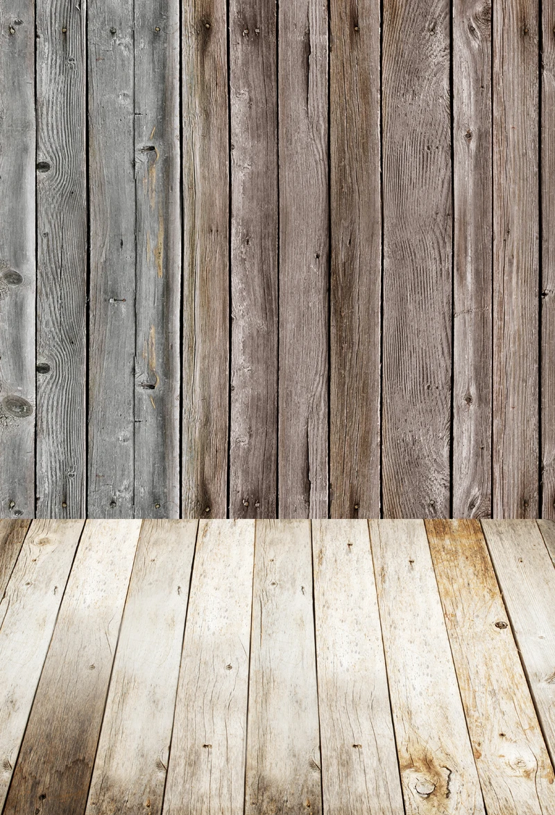Винтажный деревянный фон для фотосъемки Ретро Темно-коричневые деревянные доски
