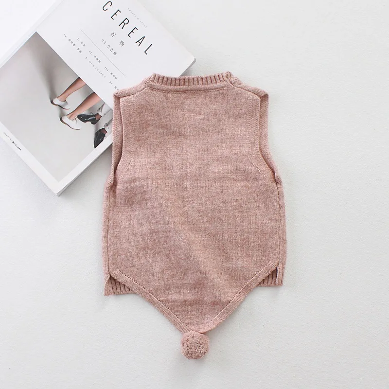 Autumn-spring-Casual-boys-Ggirls-babys-infant-Knitting-cartoon-Smiling-face-sleeveless-vest-Pullovers-sweater-Y2583-5