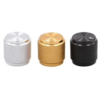 

1PC AUDIO KNOB 13x13mm MACHINED ALUMINUM Potentiometer Knob VOLUME CONTROL for CD Player Guitar AMP Effect Pedal DAC Radio DIY
