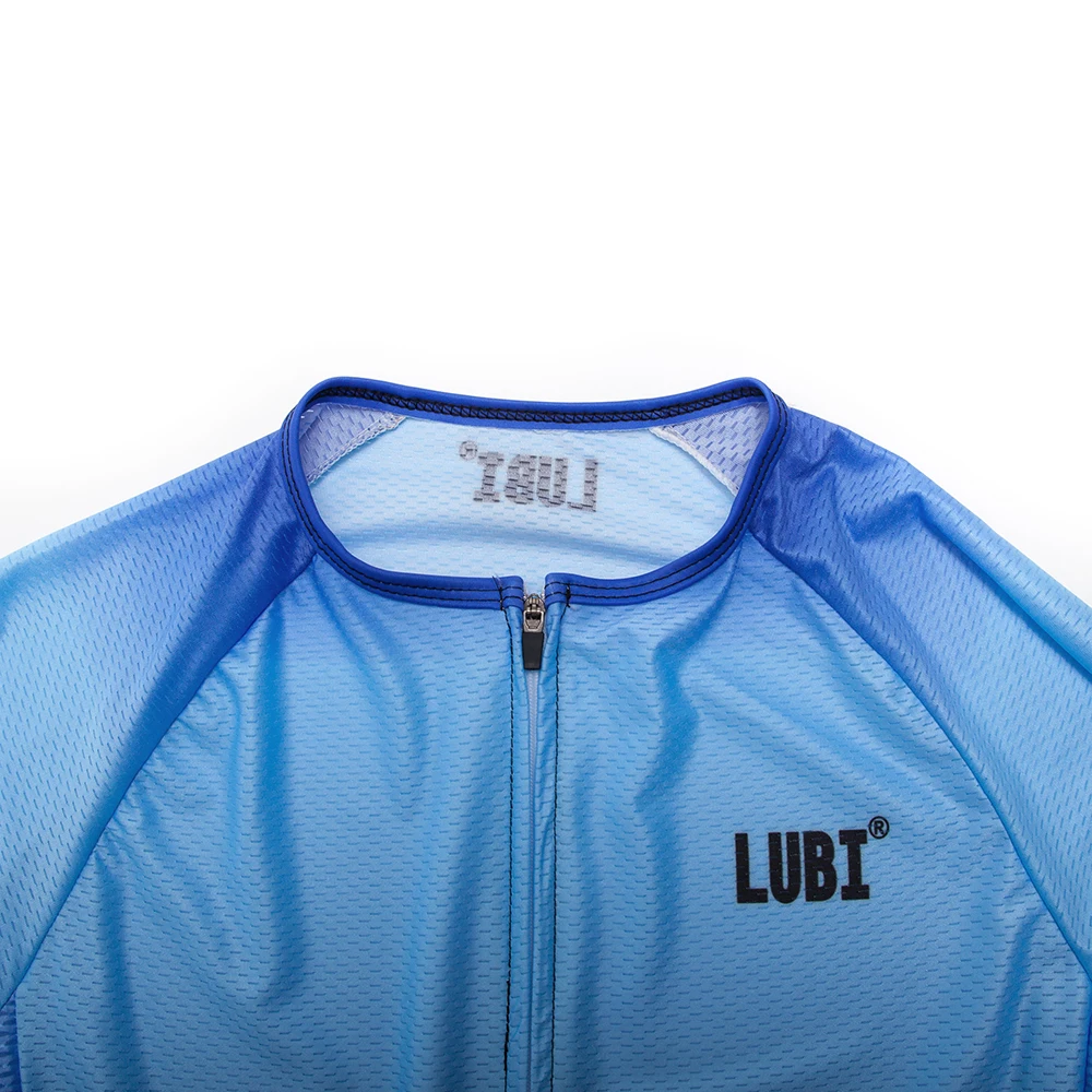 LUBI 2019 برو فريق الرجال الصيف الدراجات جيرسي مريلة قصيرة مجموعة ارتداء الاسفنج عالي الكثافة سادة MTB الملابس مجموعات الملابس الدراجة الطريق دعو...
