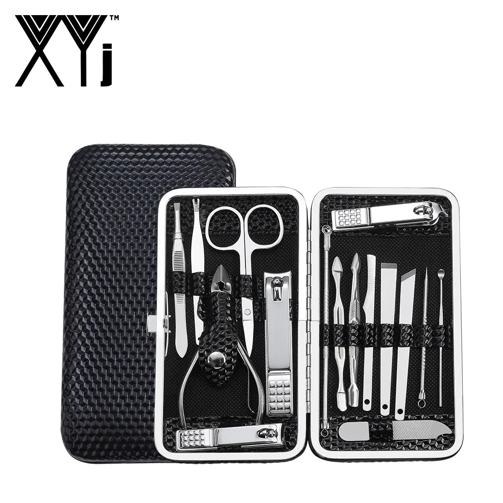 

XYj 16 in 1 Manicure Set Nail Foot Manicure Tools Pedicure Kit Nail Clipper Cutter File Nail Art Care Tools with Travel Case