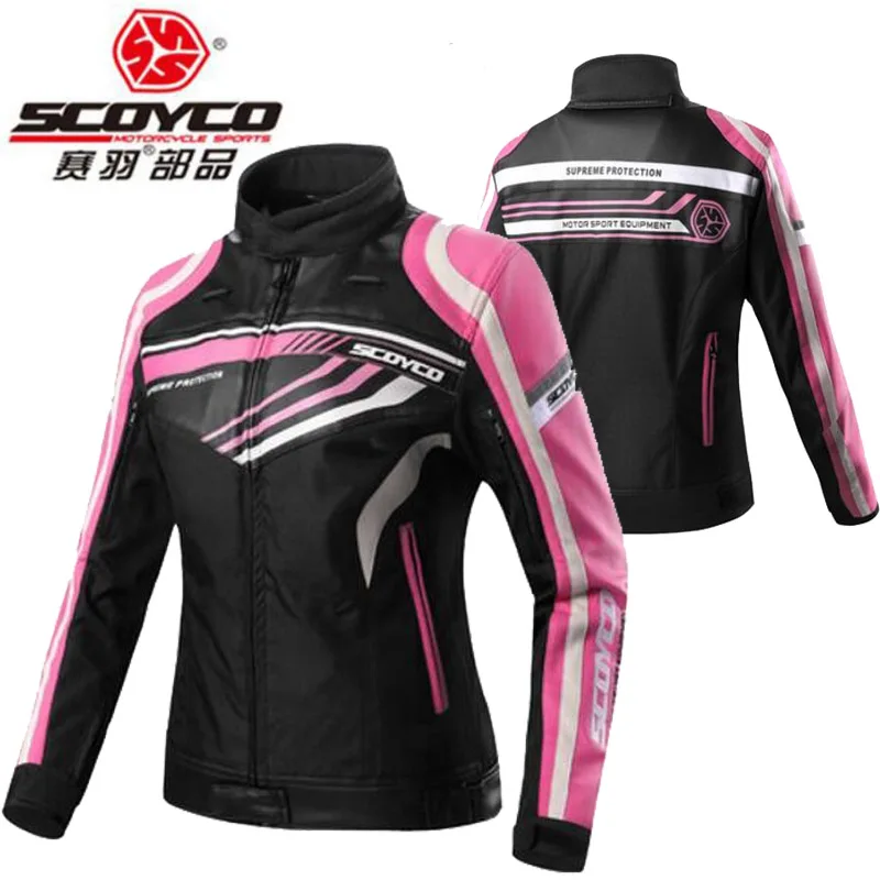 SCOYCO JK37W mujeres motocicleta chaqueta de montar Moto chaquetas deporte ropa de protección amantes chaquetas Moto Armor jaqueta engranaje