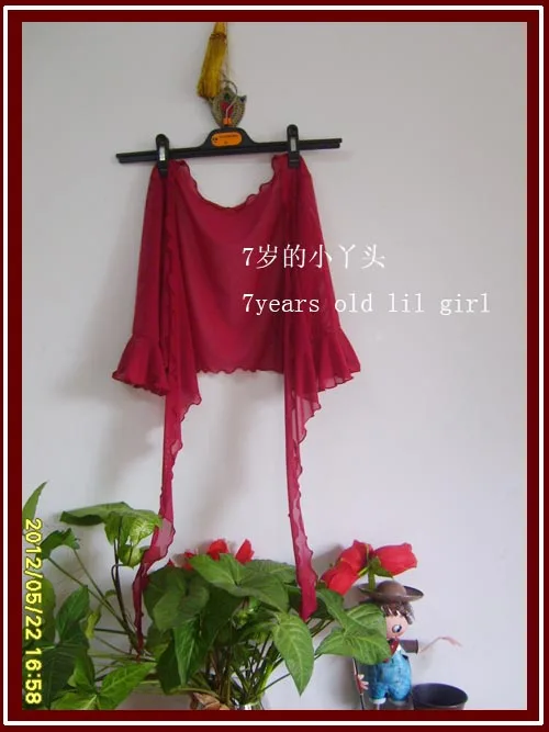 

Belly dance top Transparent thin belly danc small flare Blouse Top CD 15