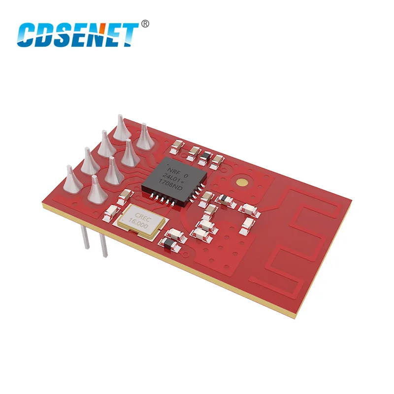 

1Pcs 2.4GHz nRF24L01 rf Module Wireless Transeiver CDSENET E01-ML01D 0dBm SPI nRF24L01+ 2.4 g Transmitter and Receiver