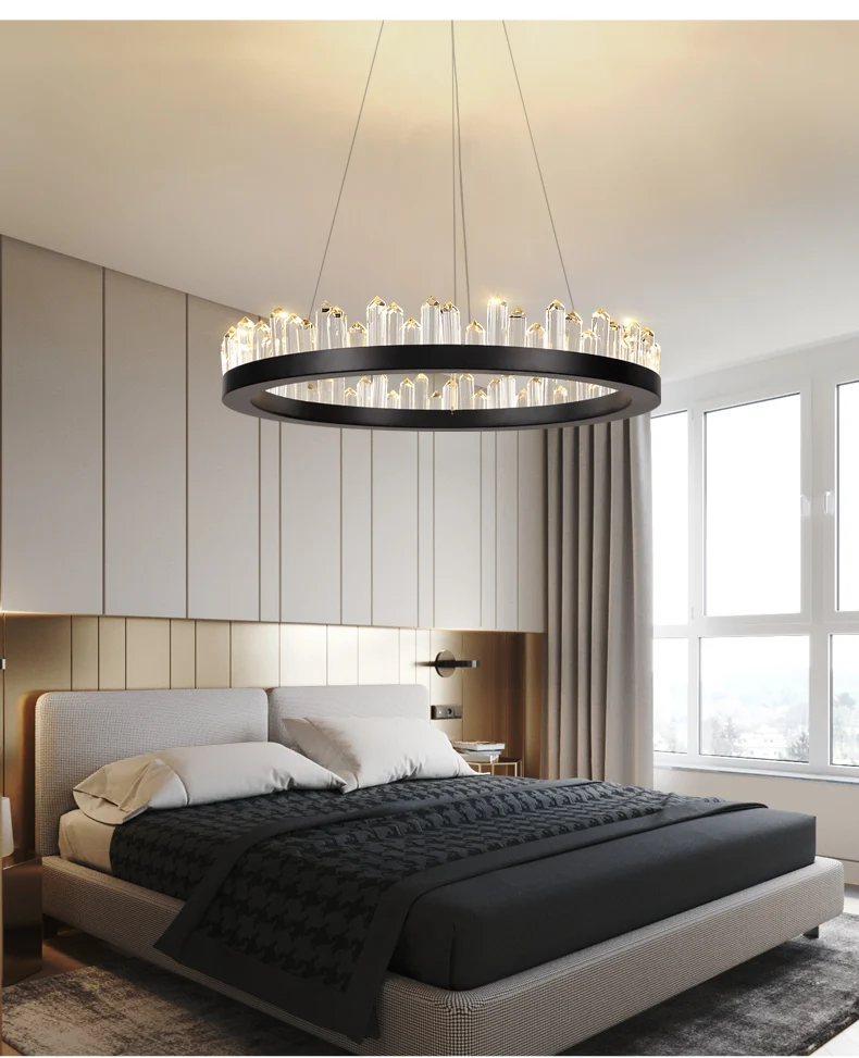 Современный простой светодиодный подвесной светильник, скандинавский кристалл, подвесной светильник для дома, ресторана, гостиной, кафе, креативное декоративное освещение