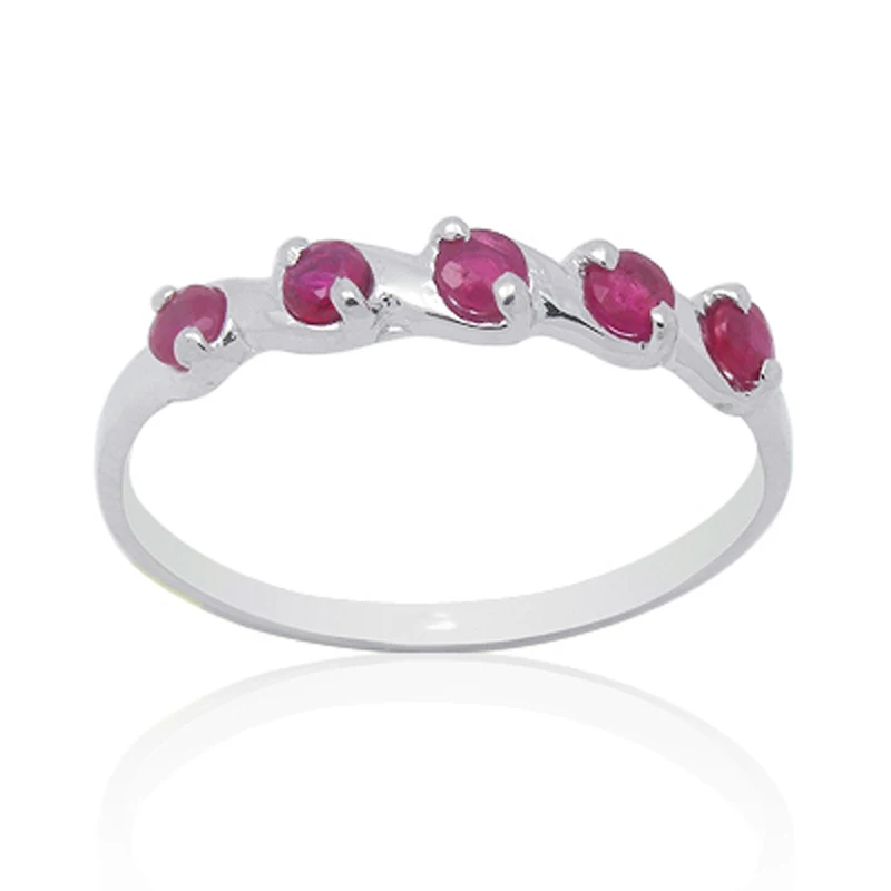 

Qi Xuan_Fashion Jewelry_Red Stone Simple Elegant Woman Rings_S925 Solid Sliver Fashion Rings_Manufacturer Directly Sales