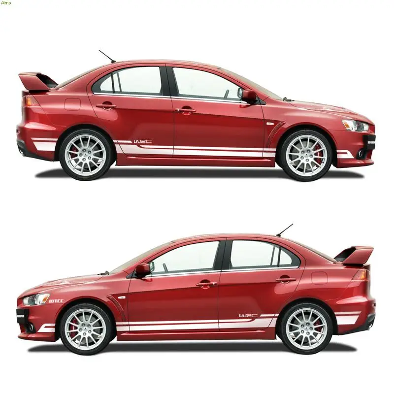 แข่งรถด้านข้างกระโปรงตกแต่งสติ๊ก