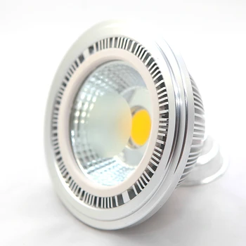 

Free Shipping Dimmable COB 15W LED AR111 Light GU10 G53 AC110V 220V DC12V High Lumens Bridgelux High Power QR111 ES111 LED Lamp