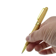 Бамбуковая роскошная ручка для письма канцелярские принадлежности Роскошные офисные аксессуары 0,5 мм черные чернила рекламные подарки уголок радости