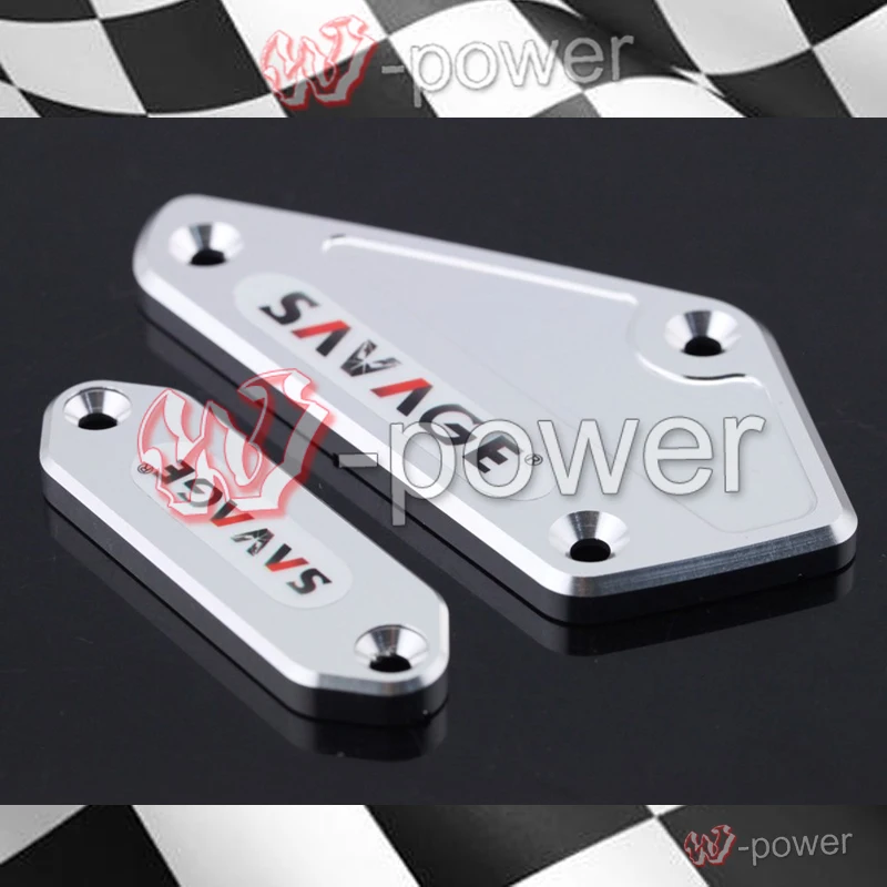 

fite For yamaha v-max vmax 1700 2009-2015 silver motorcycle cnc front wheel brake clutch brake fluid tank cover